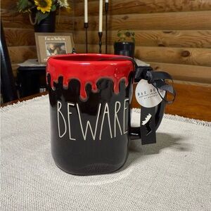 BEWARE Drip Rae Dunn HALLOWEEN Mug